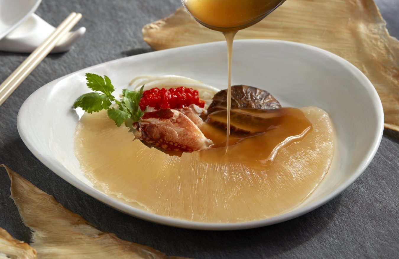 Braised Superior Shark's Fin With Crabmeat And Crab Roe