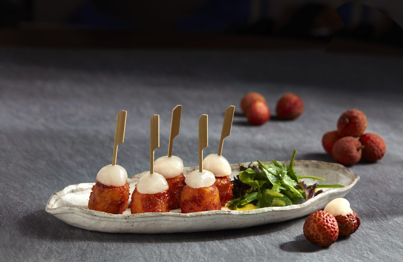 Lychee Siew Mai Sweet Sour And Spicy Sauce